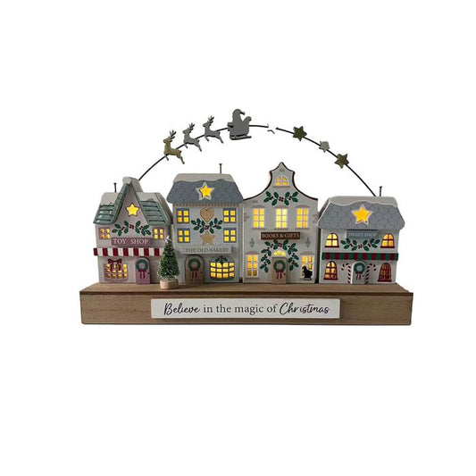 RL Believe In The Magic Of Christmas Row Of Shops
