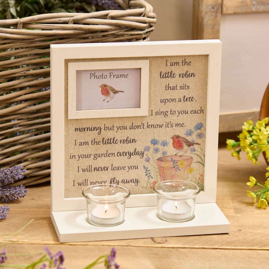 RL Robin Floral Sentiment Frame