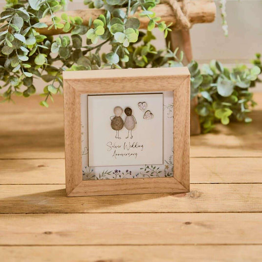 RL Silver Anniversary Couple Wood Frame