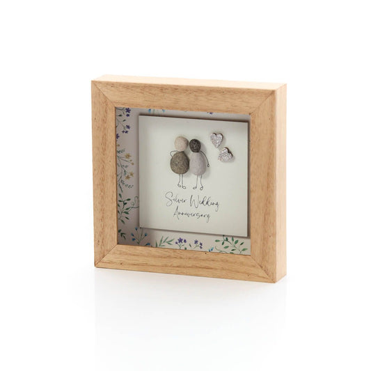 RL Silver Anniversary Couple Wood Frame