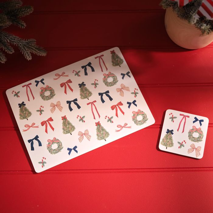 RL Merry Little Bows Placemats Box of 4