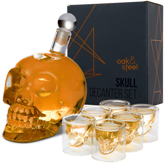 OS Skull Whiskey Decanter Set