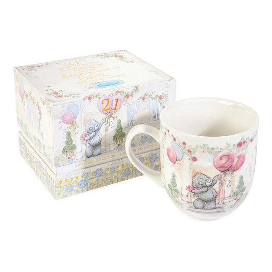 M2U Teddy 21st Birthday Mug