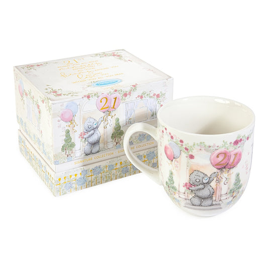M2U Teddy 21st Birthday Mug