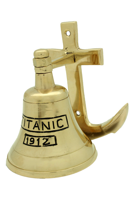LA Brass Anchor Bell Titanic 1912 Large