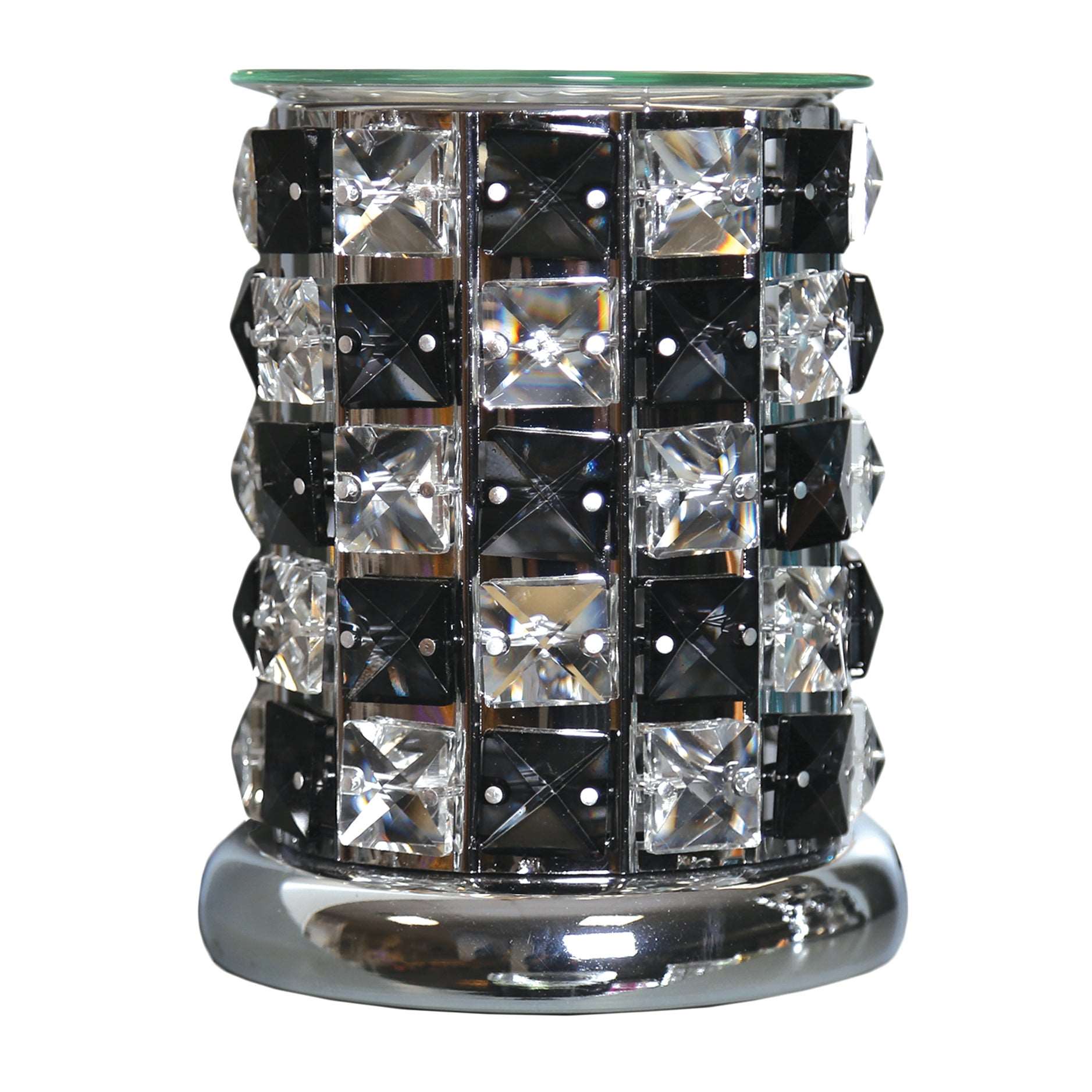 Crystal Electric Burner - Black & Clear