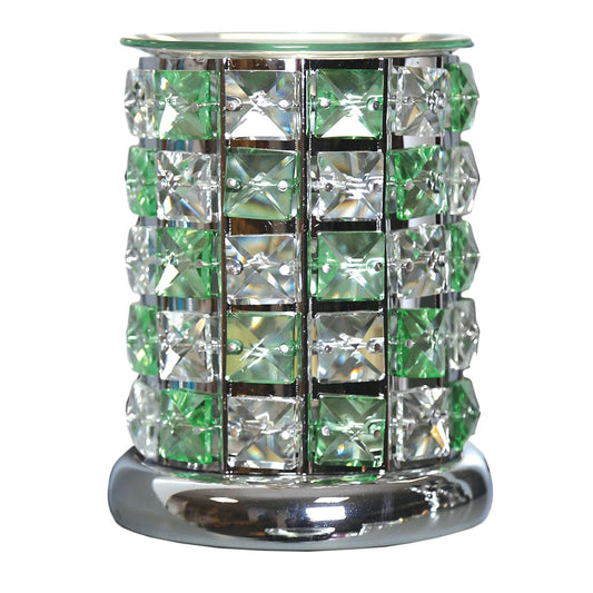 Crystal Electric Burner - Green & Clear