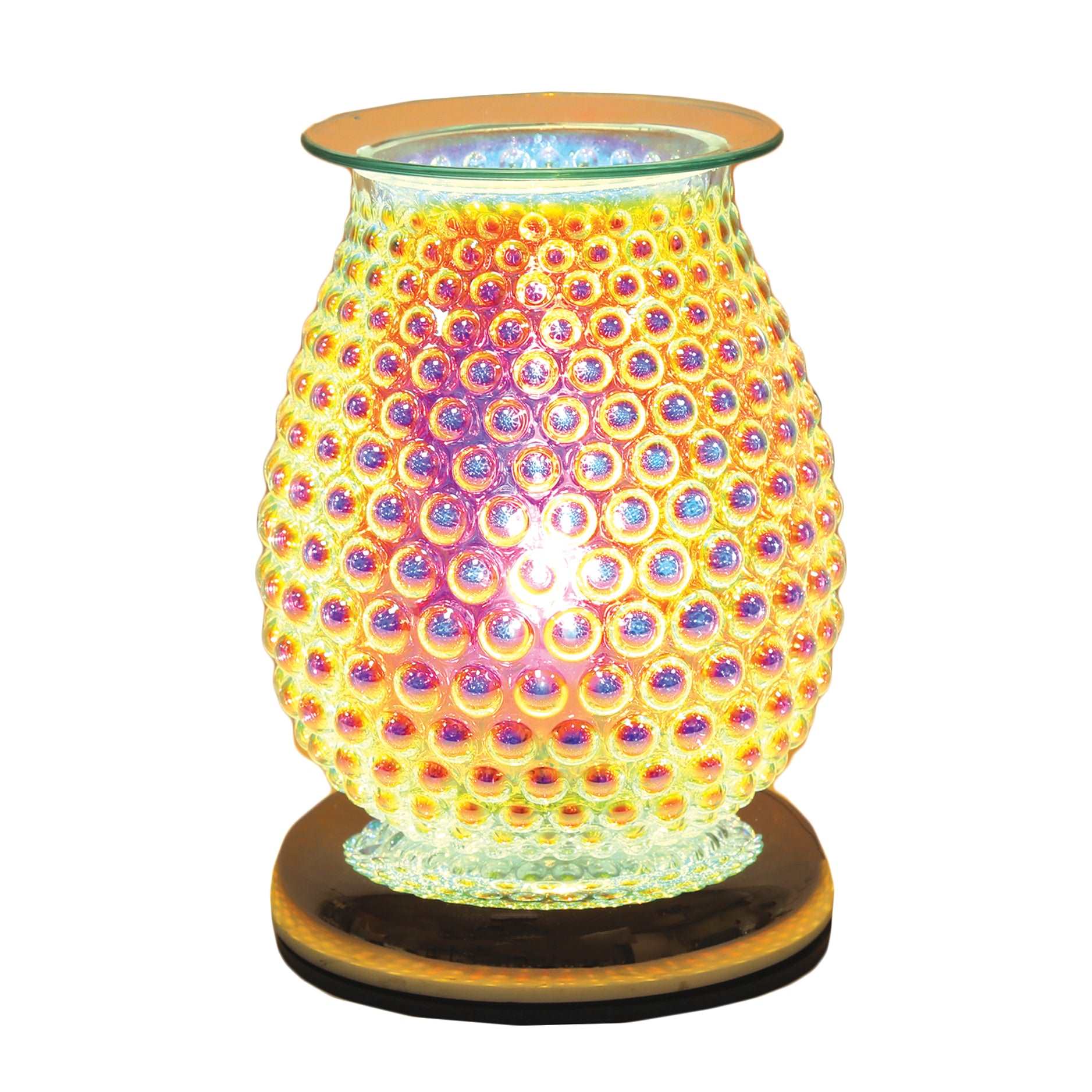 Glass Lustre Electric Burner - Bubble Round