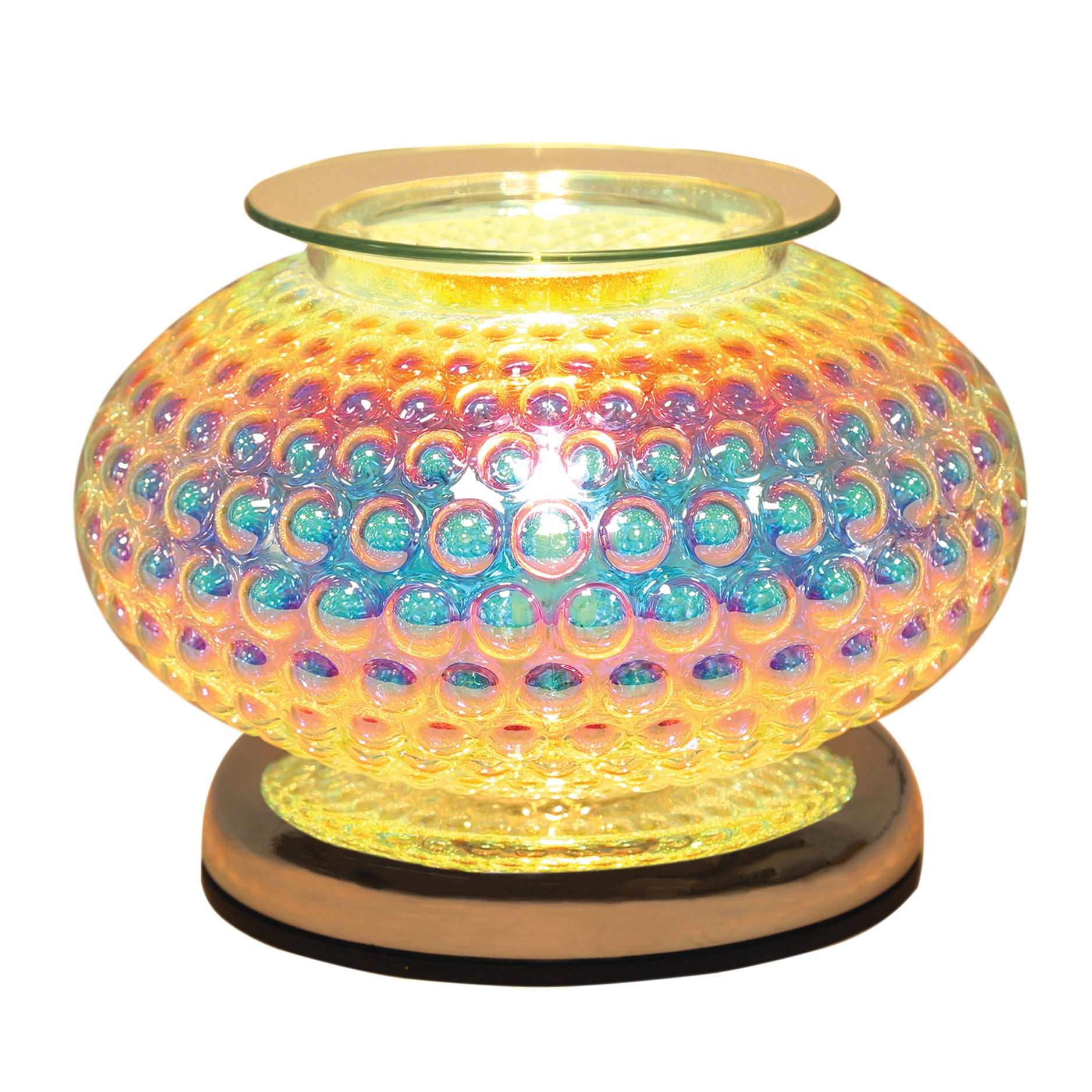 Glass Lustre Electric Burner - Bubble Ellipse