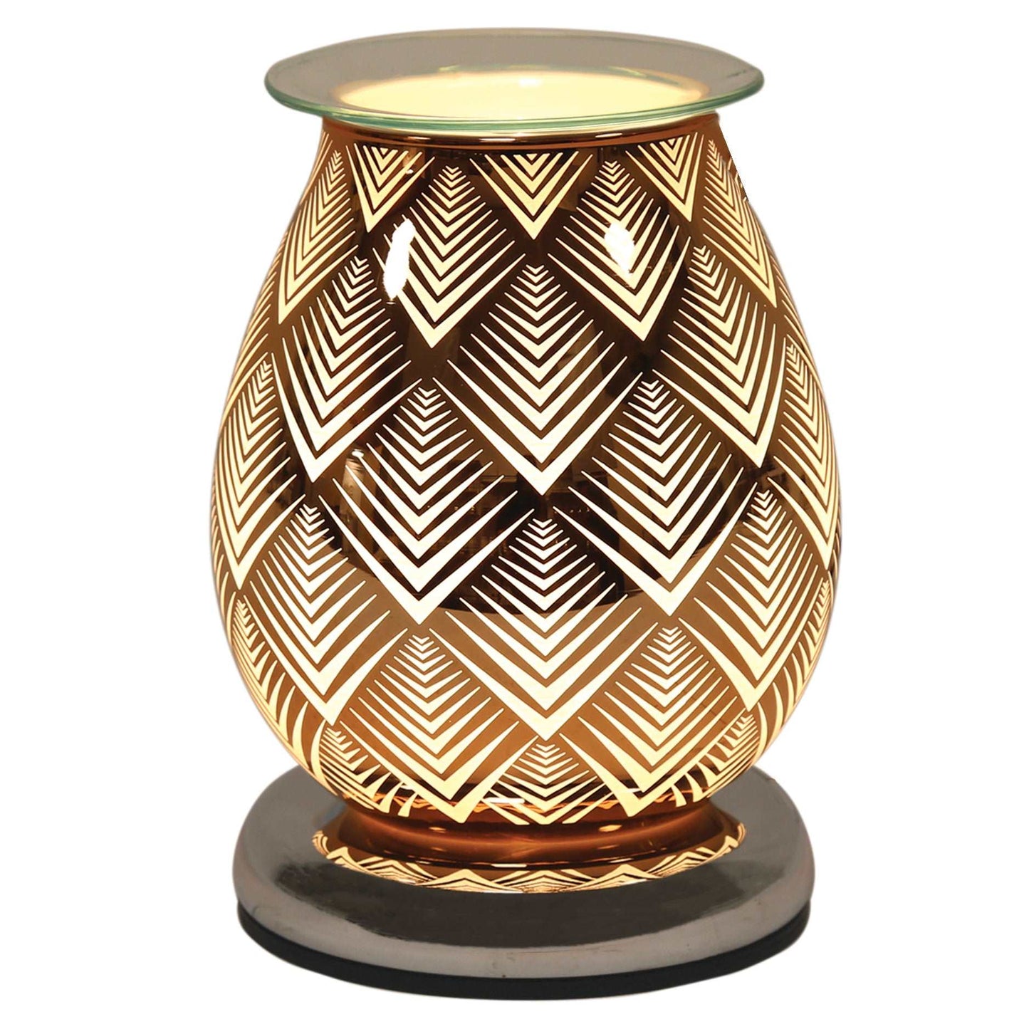 Copper Electric Burner - Chevron