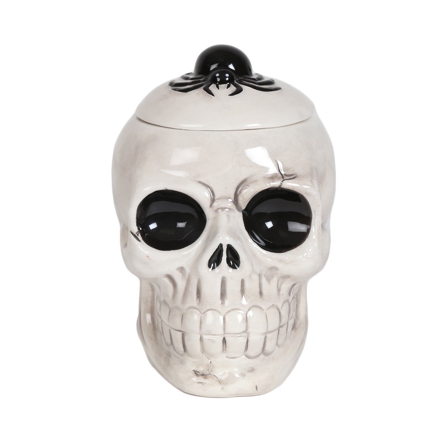 Tealight Wax Melter – Halloween Skull with Spider