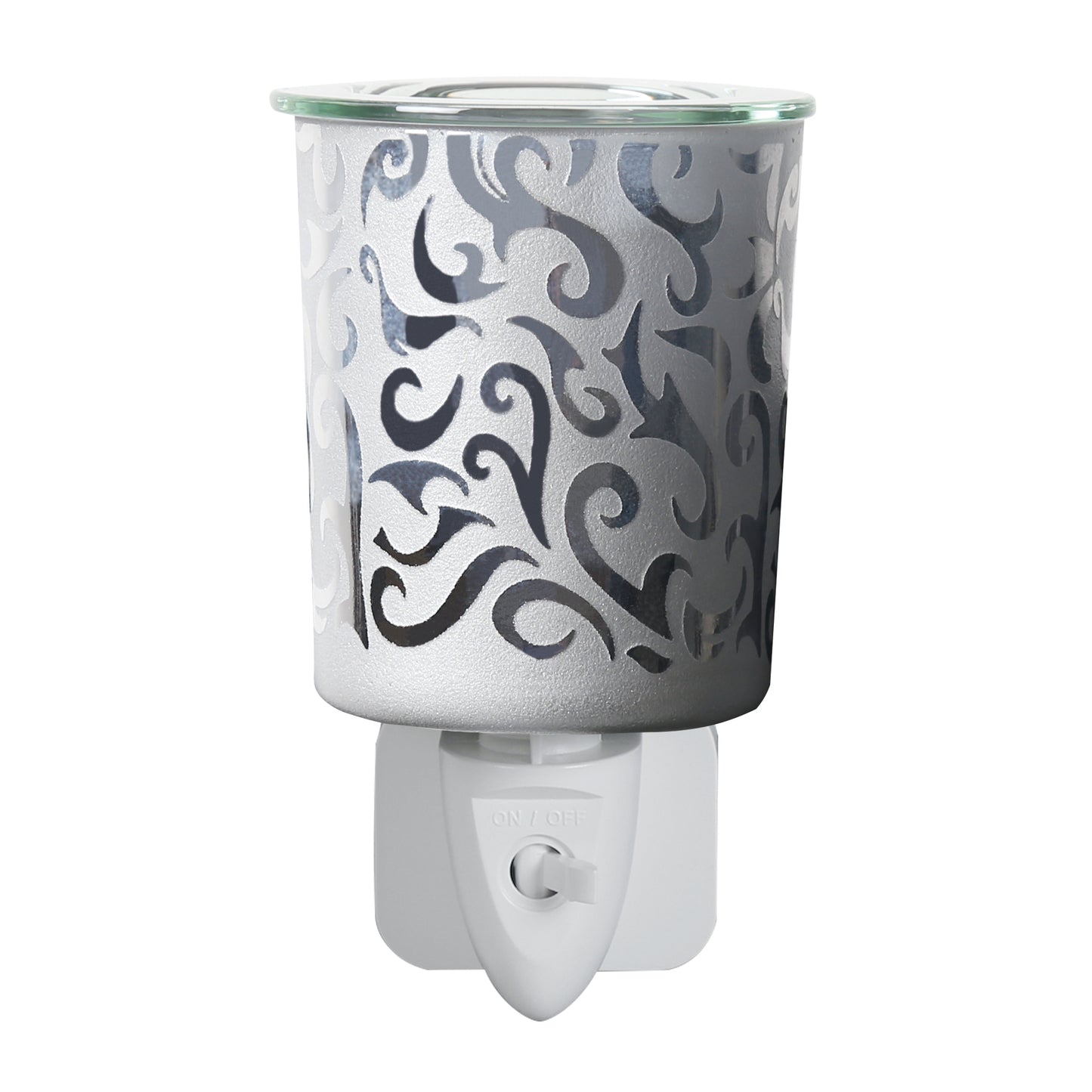 Pewter Swirl Plugin Wax Melter