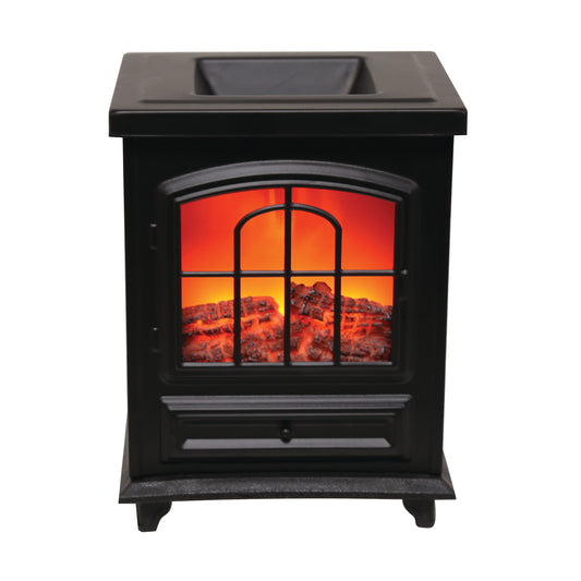 Log Burner Electric Black 16cm