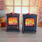 Log Burner Electric Black 16cm
