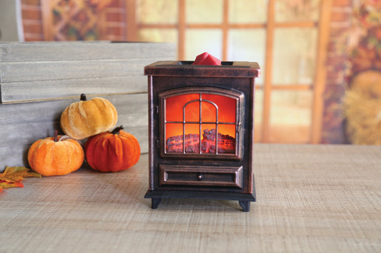 Log Burner Electric Copper 16cm