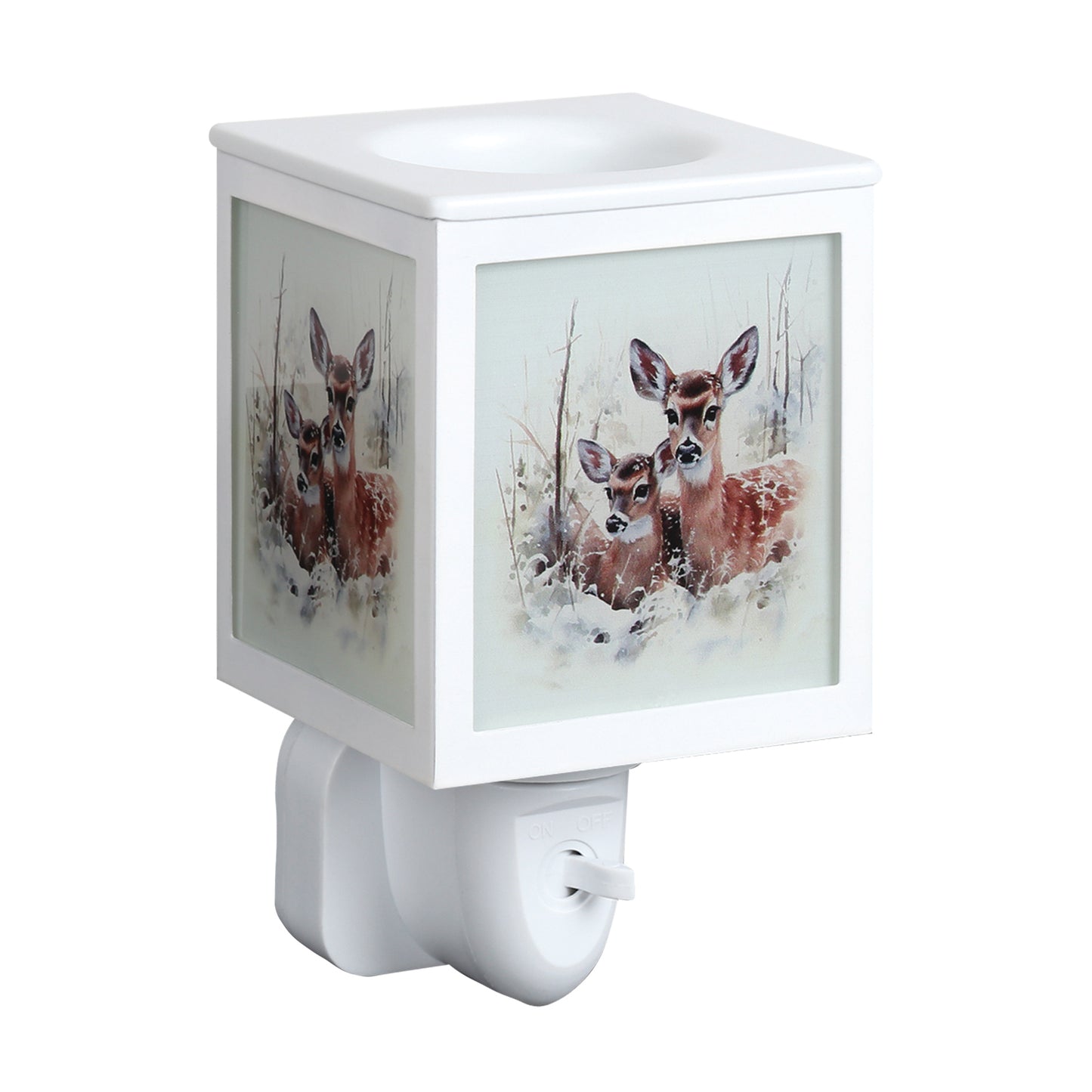 Plug In Wax Melter Deer Family 14cm