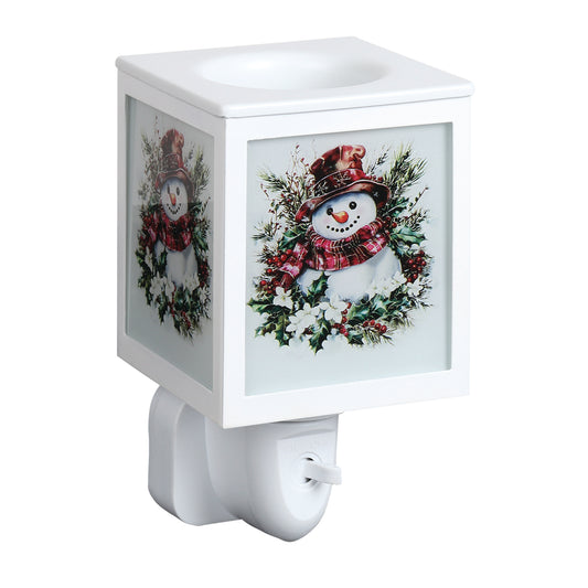 Plug In Wax Melter Xmas Snowman 14cm