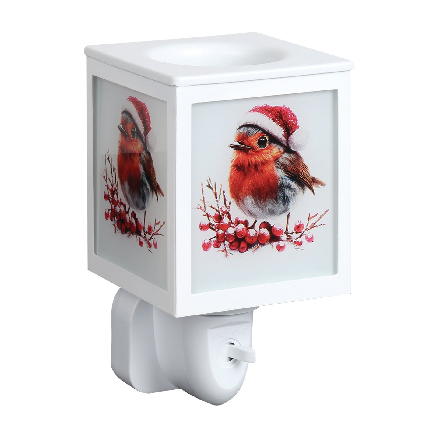 Plug In Wax Melter Xmas Robin 14cm