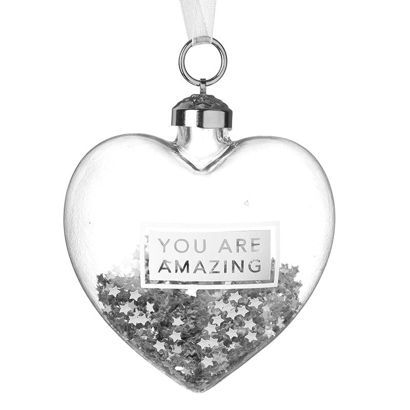 HS You Are Amazing Heart Glass
