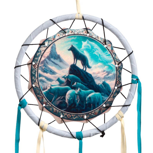PK Spirit Wolf Pack Dreamcatcher 16cm
