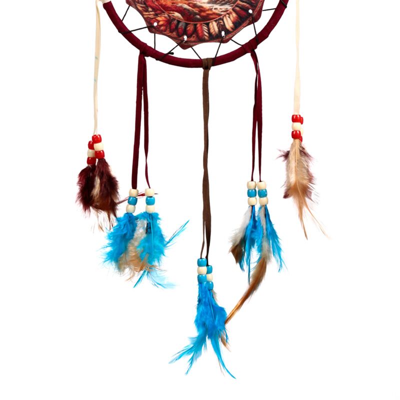 PK Autumnal Wolf Dreamcatcher 16cm