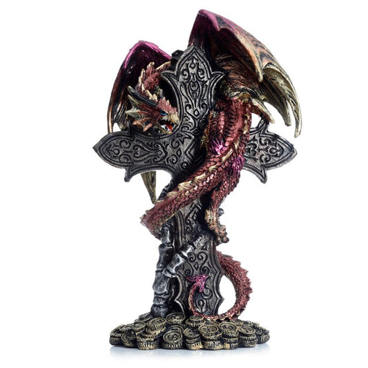 PK Celtic Cross Treasure Guardian Dragon~