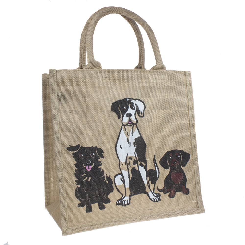 NC Fairtrade Jute Bag Dog