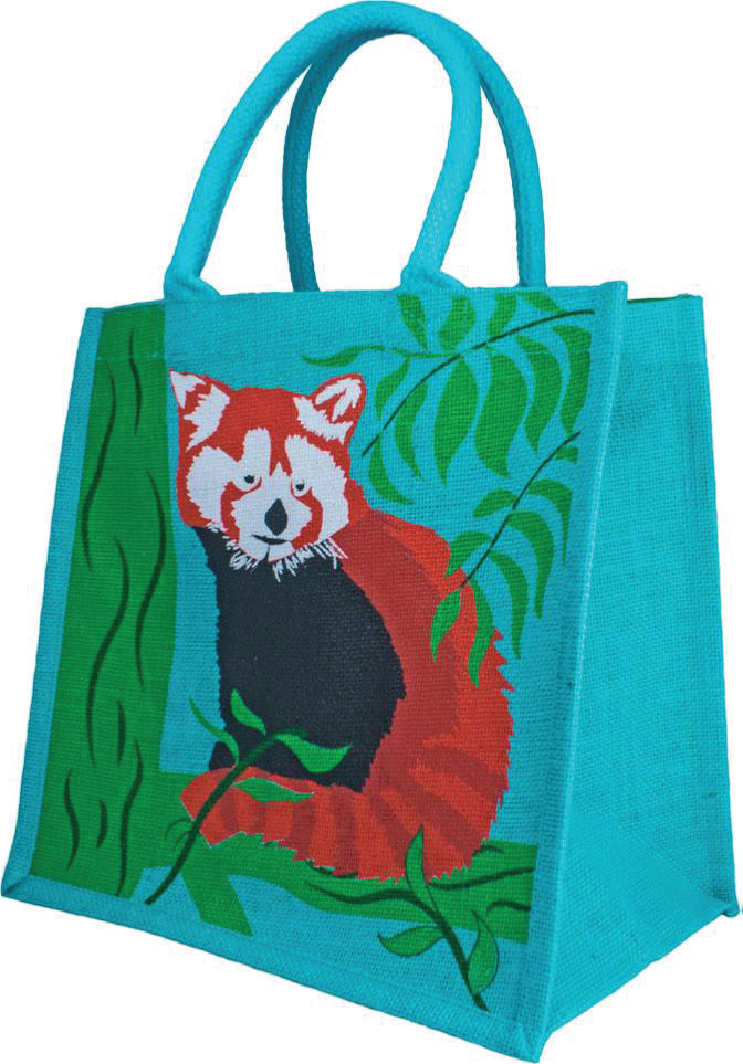 NC Fairtrade Jute Bag Red Panda