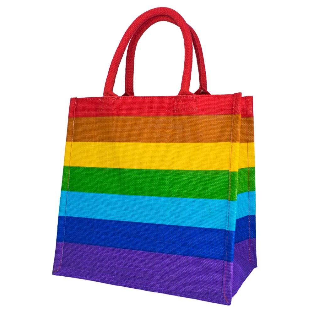 NC Fairtrade Jute Bag Rainbow