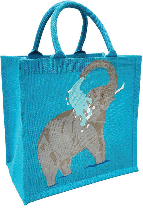 NC Fairtrade Jute Bag Elephant