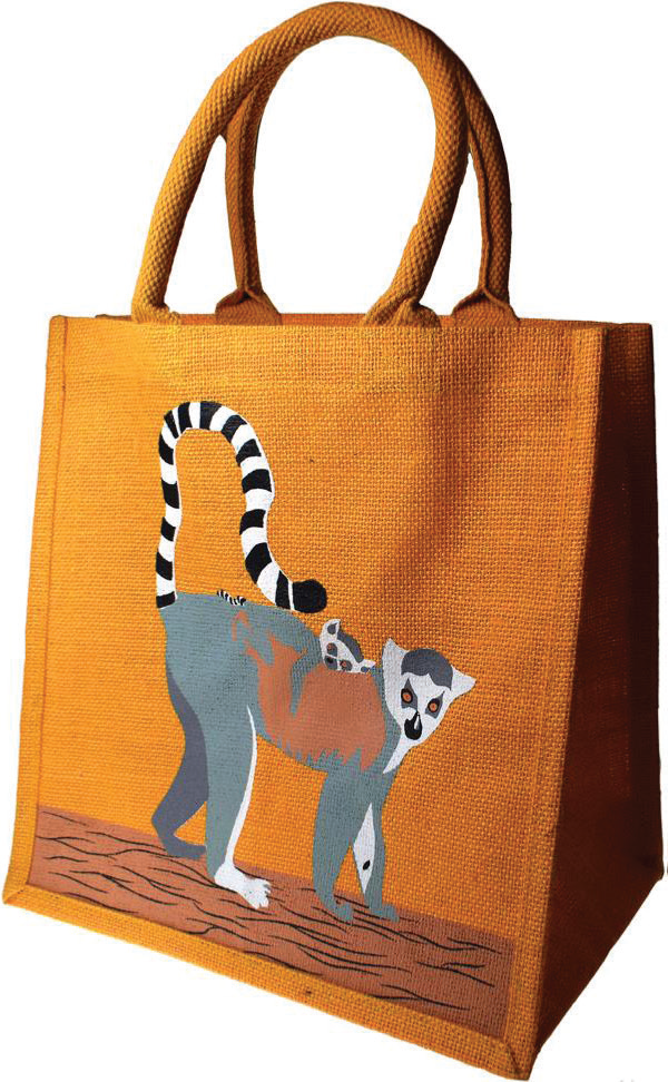 NC Fairtrade Jute Bag Lemur