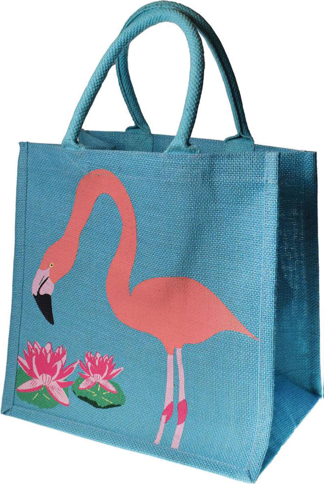 NC Fairtrade Jute Bag Flamingo