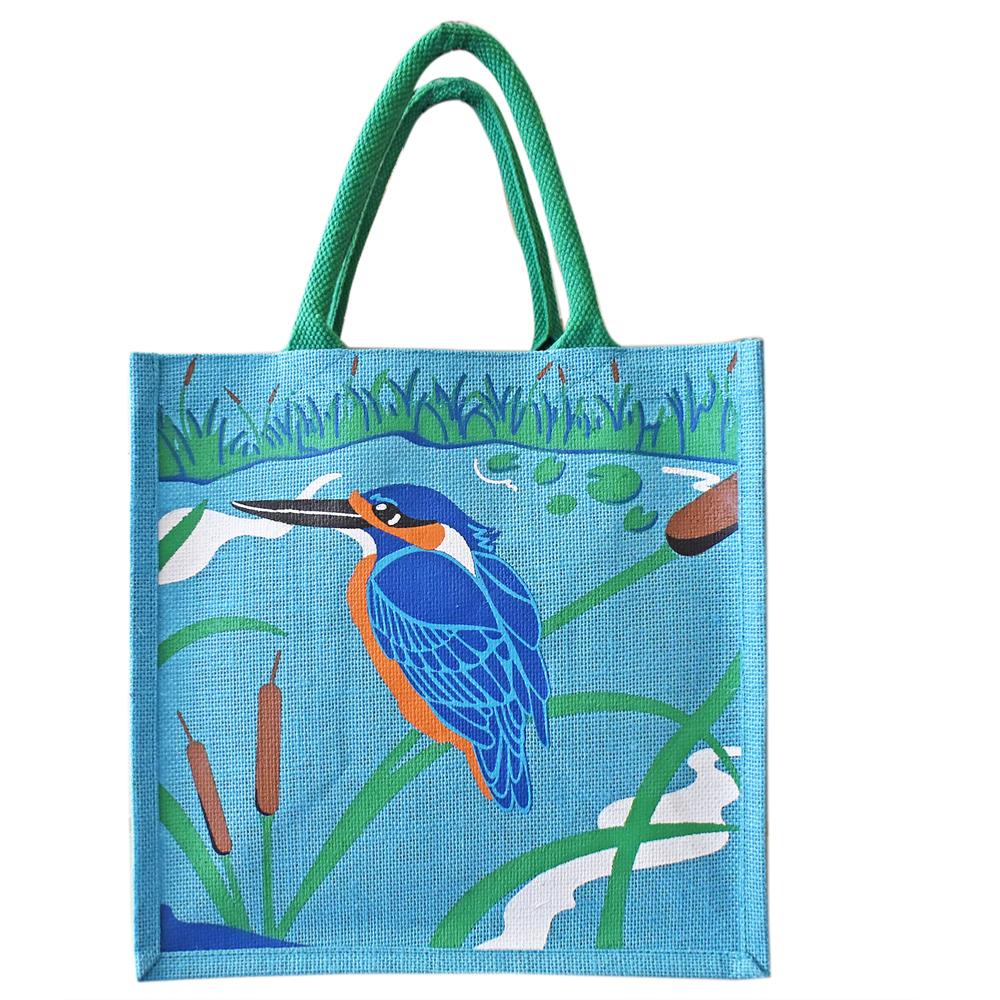 NC Fairtrade Jute Bag Kingfisher