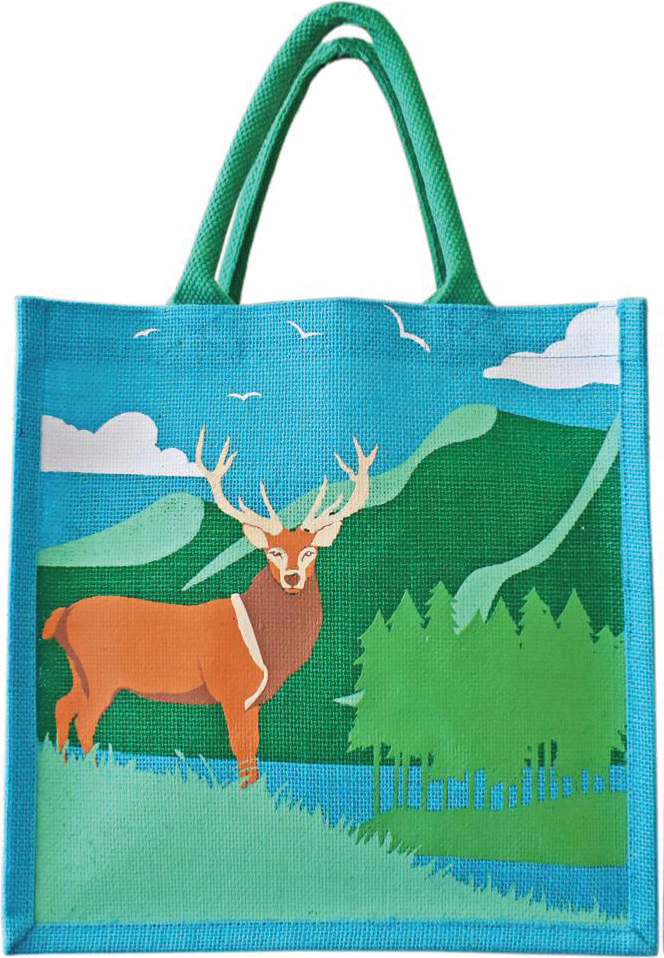 NC Fairtrade Jute Bag Deer