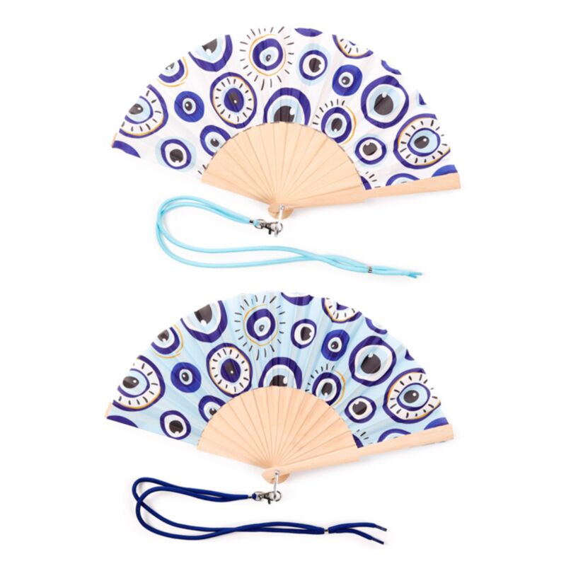 PK Evil Eye Folding Hand Fan