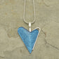 Necklace - Blue Asymmetric Heart