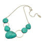 Necklace - Green Pebble