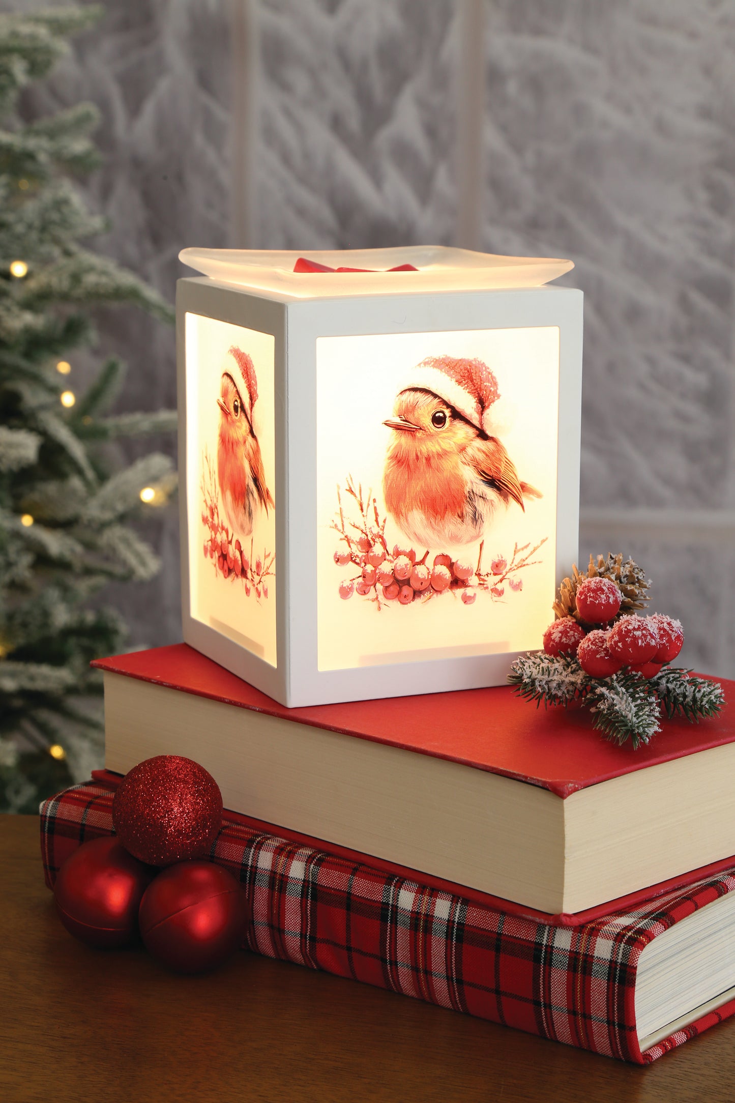 Electric Melter Xmas Robin 14cm