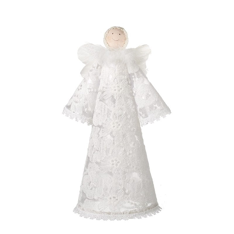 HS Tall Lace Angel Tree Topper