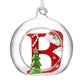 HS A-Z Glass Open Xmas Bauble