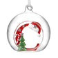 HS A-Z Glass Open Xmas Bauble