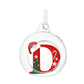 HS A-Z Glass Open Xmas Bauble