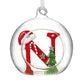 HS A-Z Glass Open Xmas Bauble