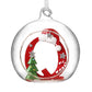 HS A-Z Glass Open Xmas Bauble