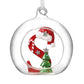 HS A-Z Glass Open Xmas Bauble