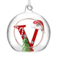 HS A-Z Glass Open Xmas Bauble