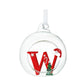 HS A-Z Glass Open Xmas Bauble
