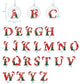 HS A-Z Glass Open Xmas Bauble