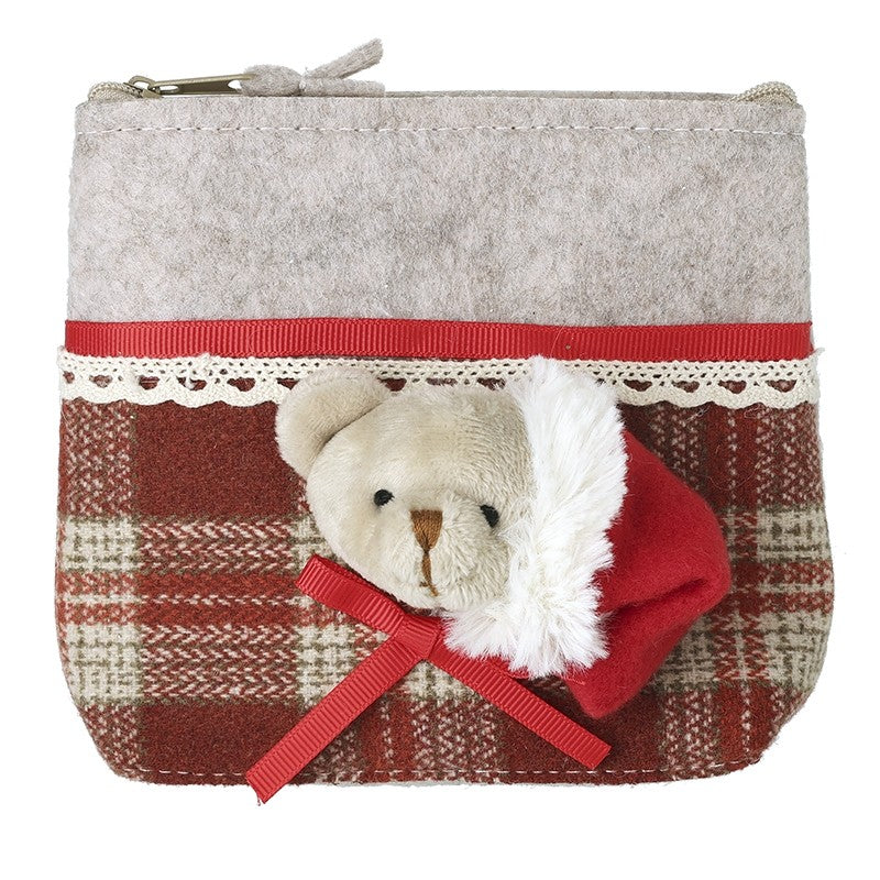 HS Santa Hat Teddy Purse