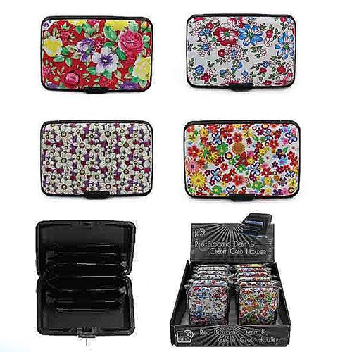JD Floral Credit Card Holder